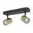 Eglo Plafonnier Consuma 1 Acier Noir Dorée | IP44 - Convient pour 2x GU10 