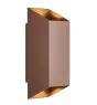 Nordlux Nico Wandlamp Aluminium Roestig Up & Down | IP54 - Geschikt voor 2x GU10